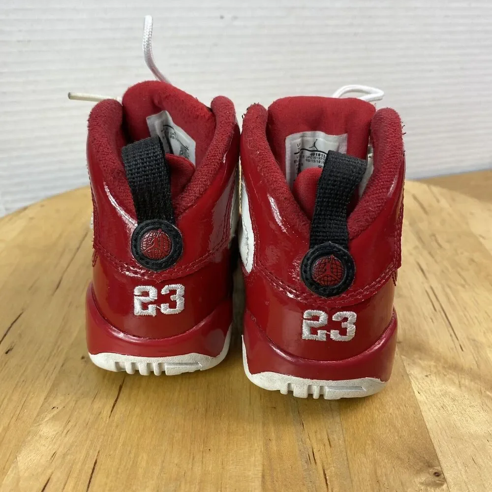 Jordan 9 Retro Gym Red White Toddler 7C Kids Basketball Sneakers 401812-160